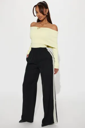 Alicia Track Trouser Pant - Black