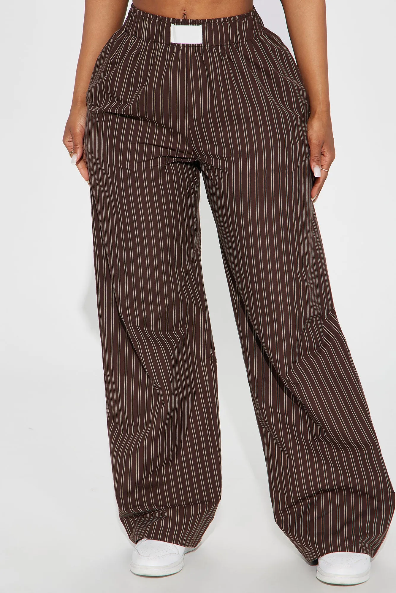 Aurora Striped Boxer Pant - Chocolate