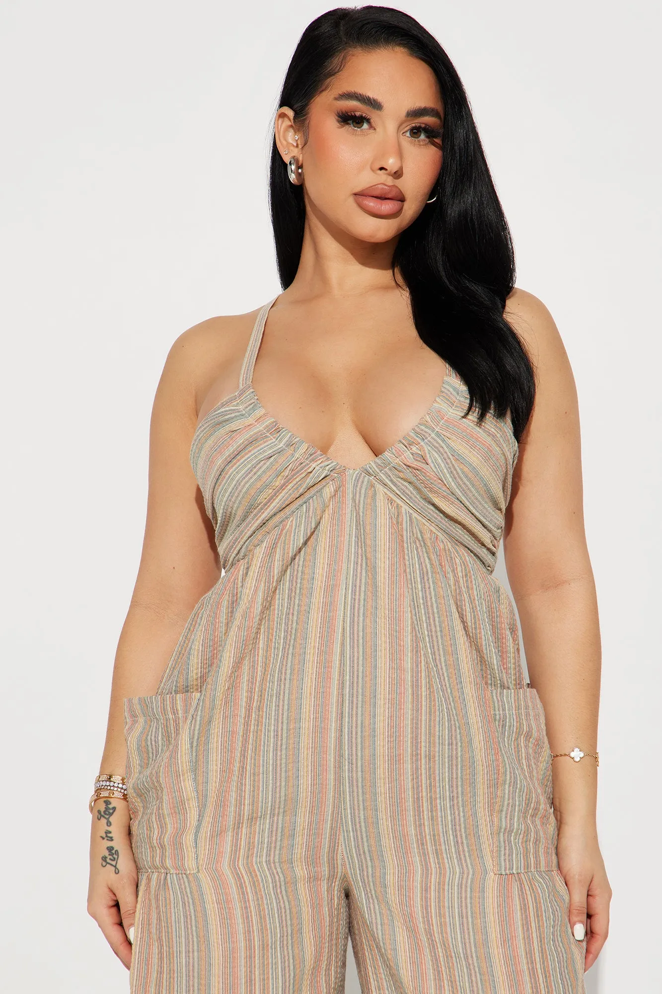 Beach Babe Jumpsuit - Multi Color