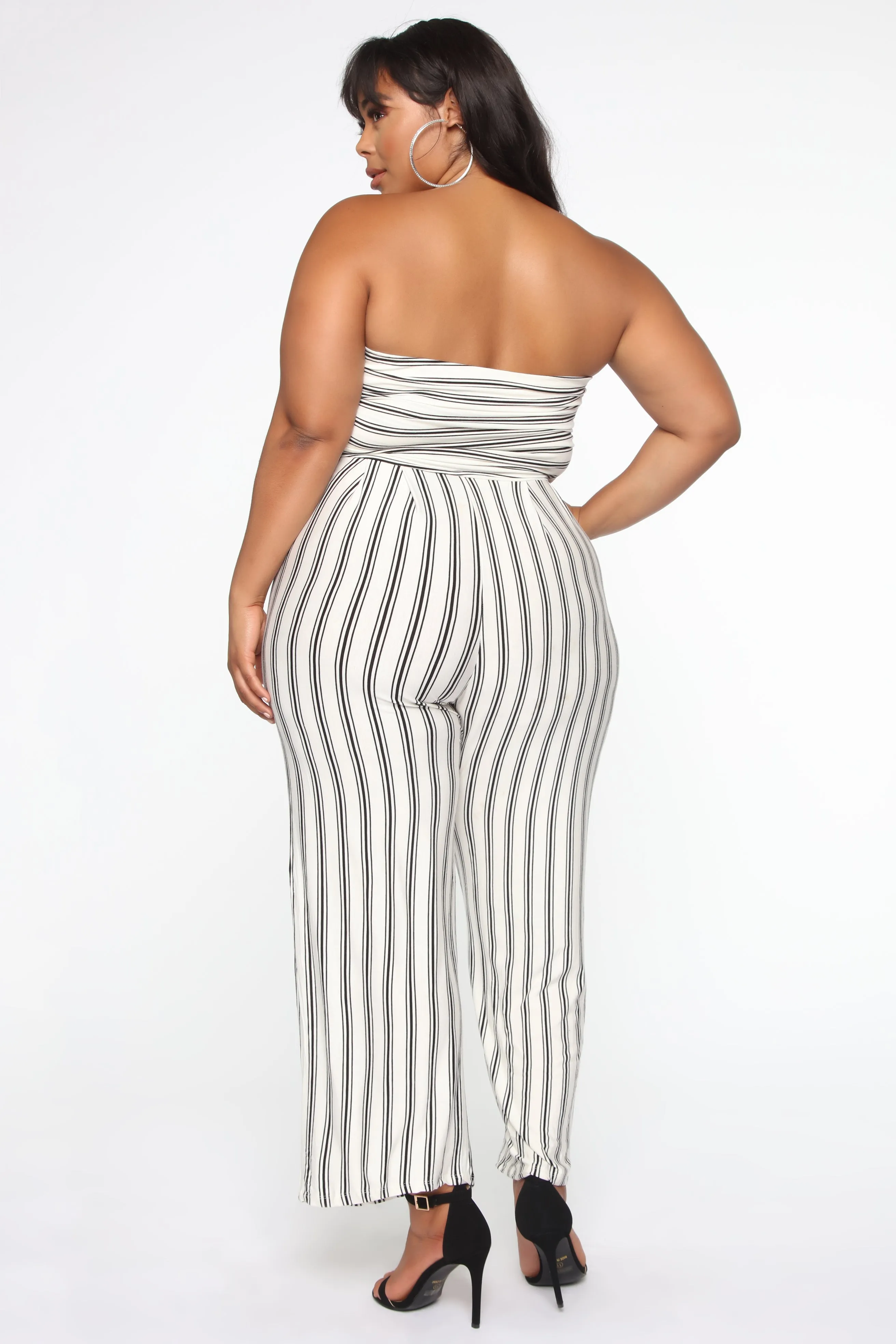 Beautiful And Breezy Jumpsuit - White/Black