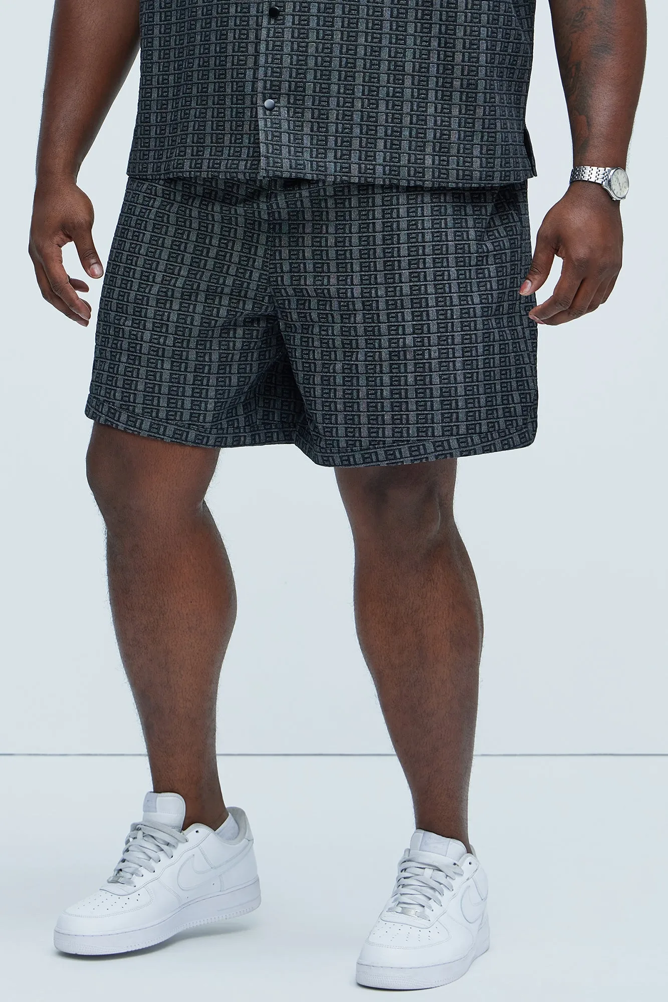 Berkley Jacquard Shorts - Charcoal