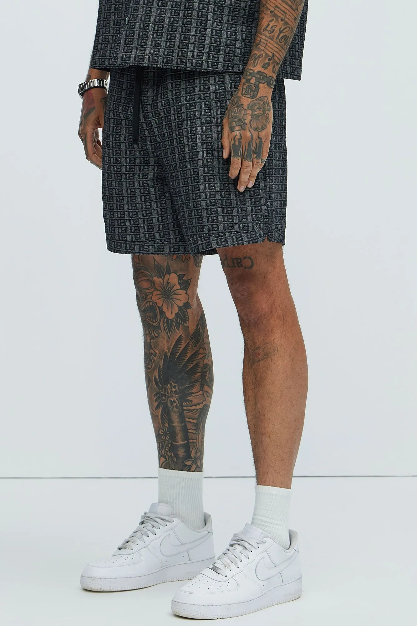 Berkley Jacquard Shorts - Charcoal