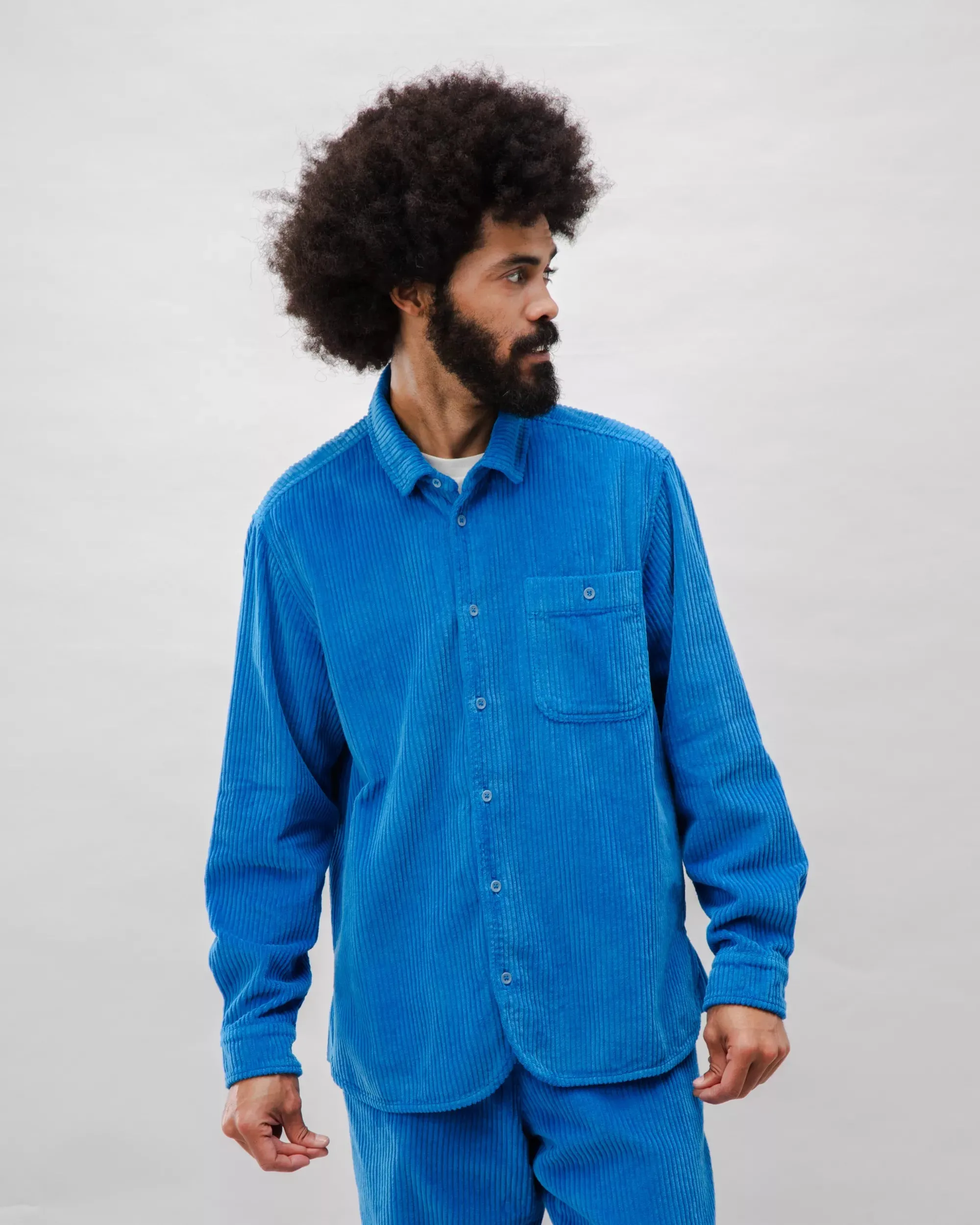 Corduroy Overshirt Blue