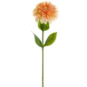 Dahlia Spray 29in Peach Cream