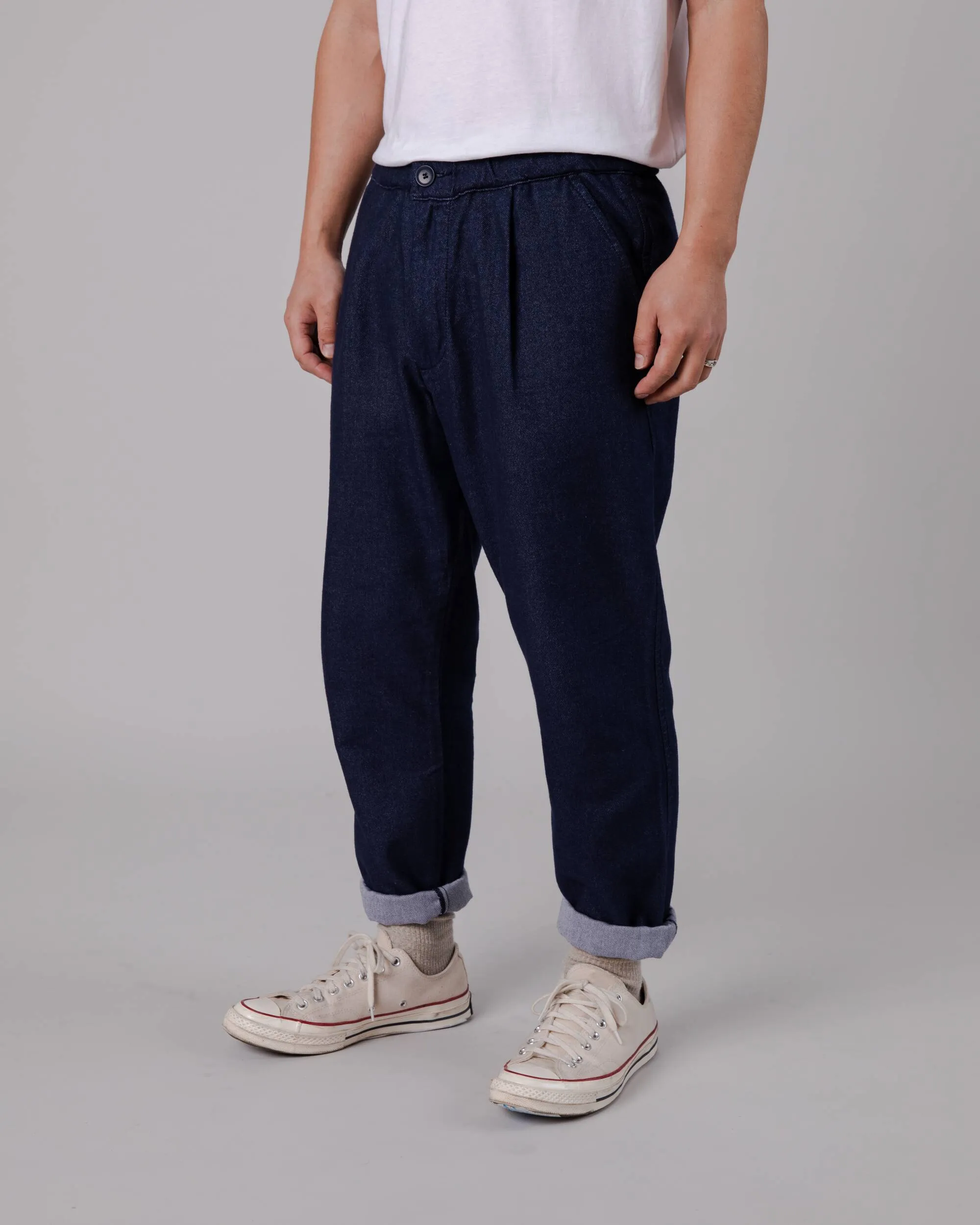 Flannel Comfort Chino Navy