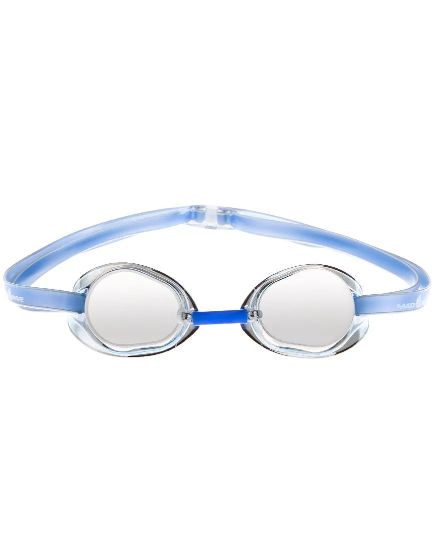 Mad Wave Racing Goggles Racer SW Mirror Azure משקפת שחייה מראה